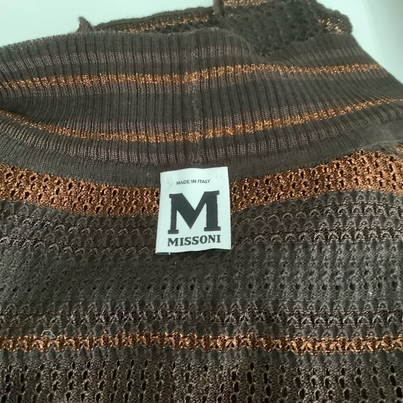 M Missoni Multicolor Metallic Knit Wrap Cardigan - Picture 8 of 9